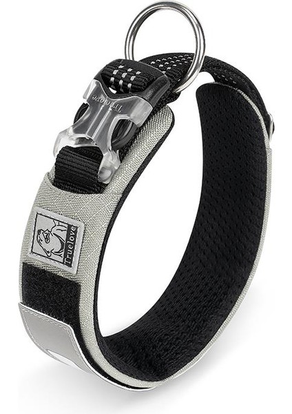 Cordura Kumaşlı, Mesh Gri Boyun Tasması