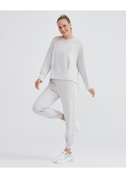 W Soft Touch Crew Neck Sweatshirt Kadın Gri Sweatshirt S232186-811 fiyatları