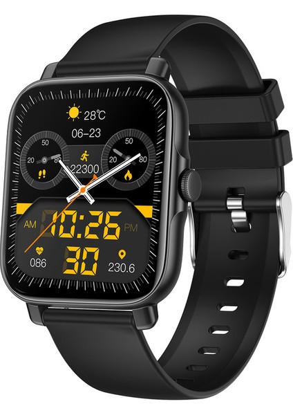 GT30 1.69''bt3.0+Bt5.1 Akıllı Spor Saat - Siyah (Yurt Dışından)