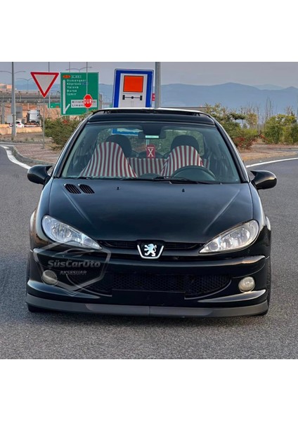 Peugeot 206 206+ 1998-2012 Uyumlu Üniversal Astra H Lip Esnek Ön Lip 2 Parça Tampon Altı Dil Karlık Ön Ek