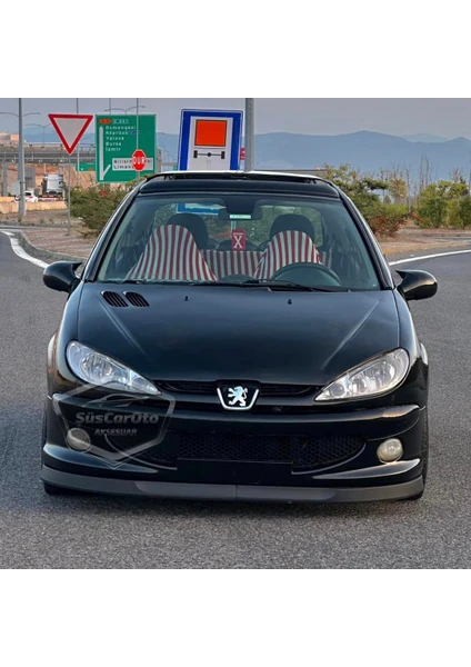 Peugeot 206 206+ 1998-2012 Uyumlu Üniversal Astra H Lip Esnek Ön Lip 2 Parça Tampon Altı Dil Karlık Ön Ek