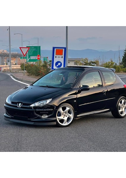 Peugeot 206 206+ 1998-2012 Uyumlu Üniversal Astra H Lip Esnek Ön Lip 2 Parça Tampon Altı Dil Karlık Ön Ek