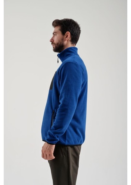 2312003 Erkek Royal Blue Tam Fermuarlı Polar fırsatları
