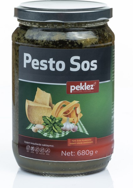 Pekelz Pesto Sos 680 gr Cam Şişe De