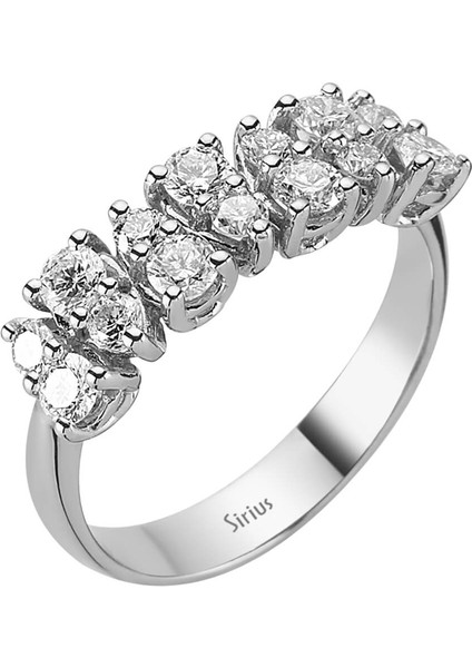 Damla Kesim Pırlanta Görünümlü 7 Taş Yüzük 0404R0245