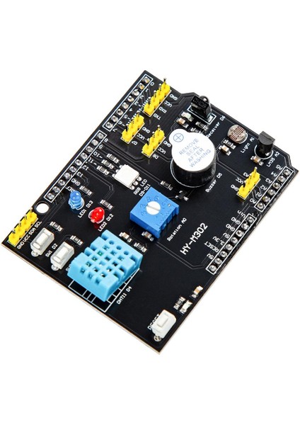 Çok İşlevli Sensör Shield 9 Özellik 1 Arada DHT11 LM35 (Arduino ile Uyumu)