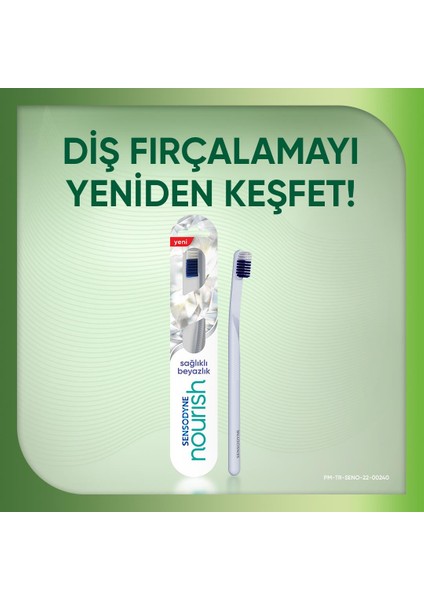 Nourish Sağlıklı Beyazlık 75 ml Diş Macunu + Yumuşak Diş Fırçası x2
