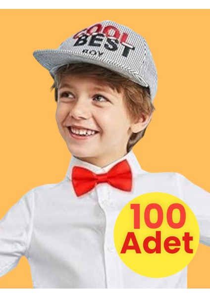 Erkek Çocuk Saten Papyon 100 Adet