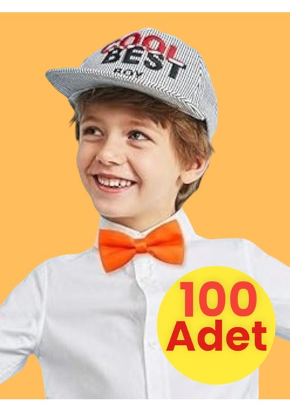 Erkek Çocuk Saten Papyon 100 Adet