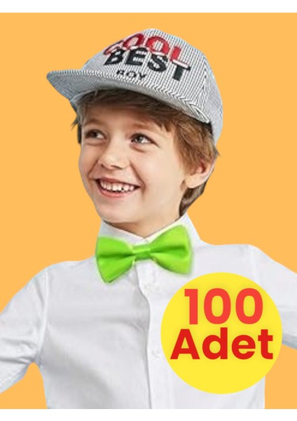 Erkek Çocuk Saten Papyon 100 Adet