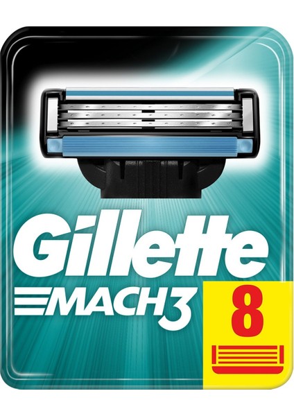 Mach3 8'li Yedek Tıraş Bıçağı Karton Paket
