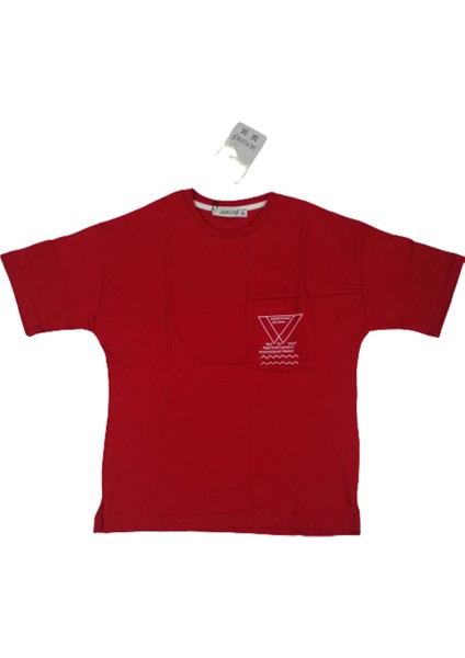 Erkek Çocuk Dijital Baskılı Kırmızı t-Shirt 5-6 Yaş fırsatları
