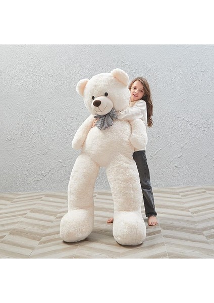 % 100 Yerli - Papyonlu Sevimli Büyük Peluş Ayıcık, 130 cm