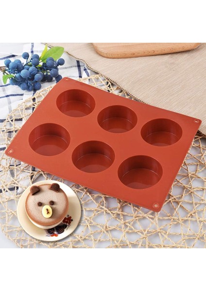 Yuvarlak Silindir Kalıp Cupcake, El Yapımı Sabun, Muffin, Kek, Cheesecake, Brownie Çikolata Kalıbı fırsatları