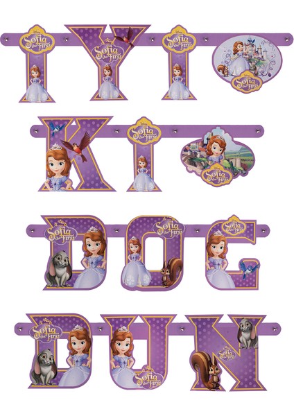 İyi ki Doğdun Sofia Logolu Banner fiyatları