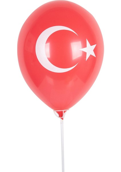 Balon Bayrak Ay Yıldız Kırmızı 10 Adet fiyatları