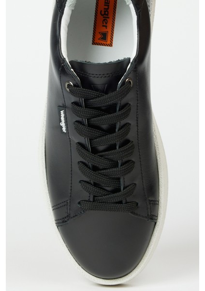 %100 Deri Siyah Sneaker Ayakkabı
