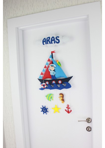 Aras Isimli Denizci Bebek ve Hastane Odası Kapı Süsü