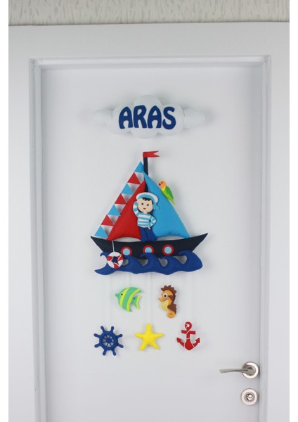 Aras Isimli Denizci Bebek ve Hastane Odası Kapı Süsü
