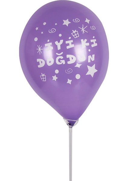 İyi ki Doğdun Balonu Karışık 10 Adet modelleri