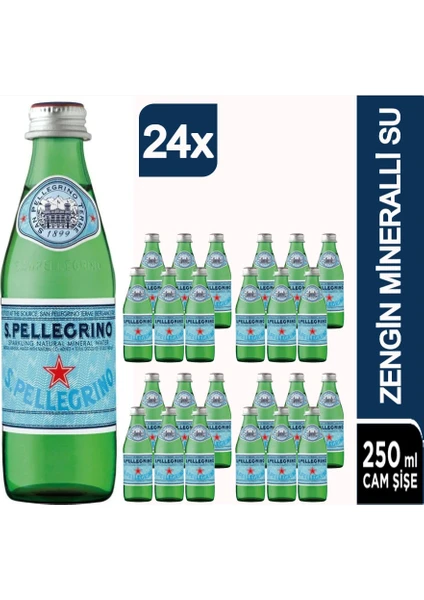 San Pellegrino Doğal Mineralli Maden Suyu 24 x 250 ml