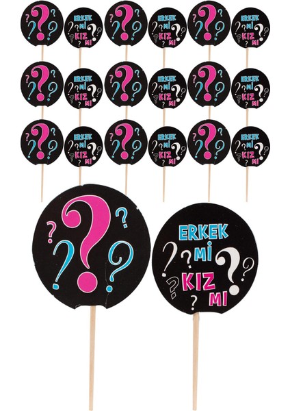 Kız mı Erkek mi Kürdanı 20 Adet