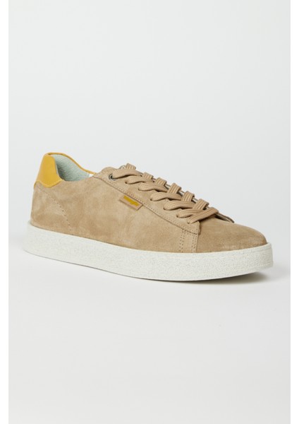 %100 Deri Bej Sneaker Ayakkabı fiyatları