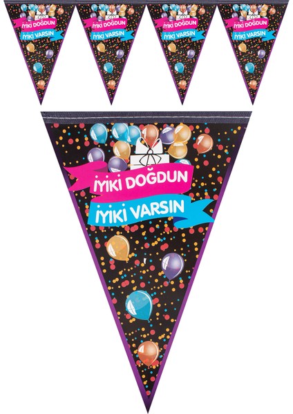 İyi ki Doğdun Renkli Flama