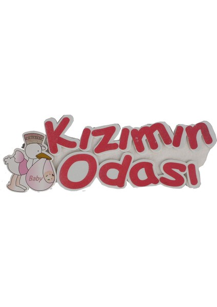 Pembe Kızım Odası Keçeden Kapı Süsü