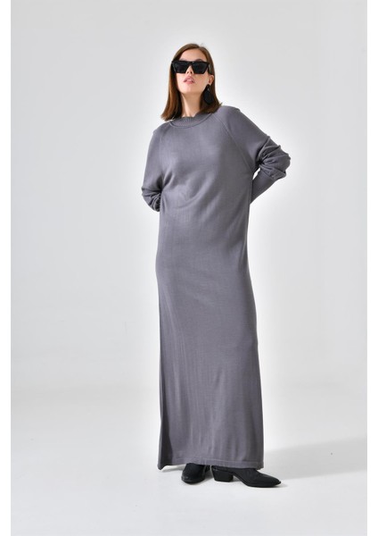 Kadın Düz Basic Tunik Gri 20677 fiyatları