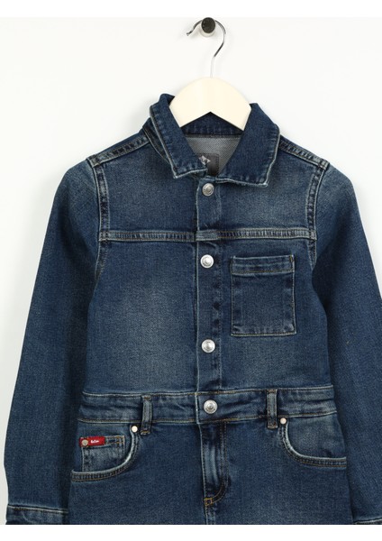 Indigo Kız Çocuk Elbise 241 Lcg 144001 Alısa Mıd Blue