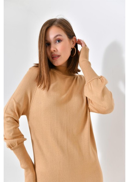 Kadın Düz Basic Tunik Bisküvi 20677