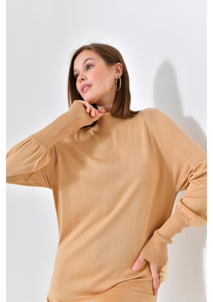 Kadın Düz Basic Tunik Bisküvi 20677