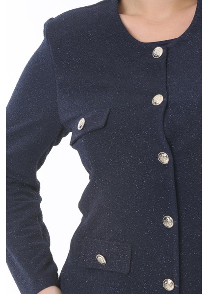 Büyük Beden 3836 Lacivert Tek Ceket fırsatları