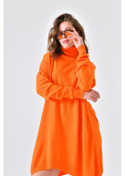 Ftz Women Kadın Düz Basic Tunik Orange 20489