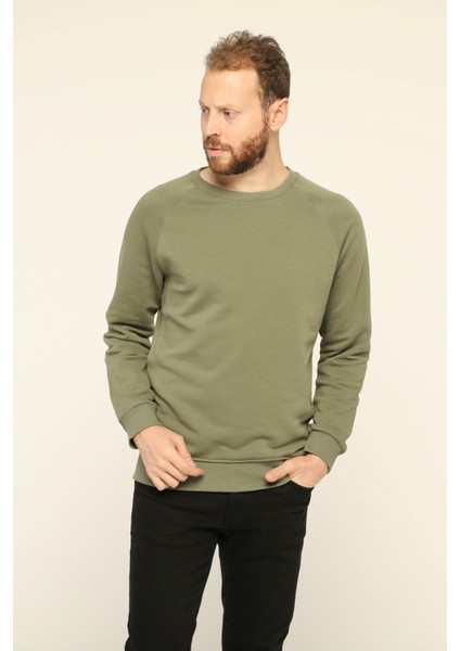 Owut Collection Bisiklet Yaka Düz Sweatshirt