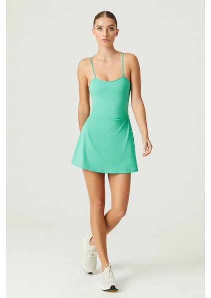 x Melodi Yeşil Tenis Elbisesi Spor Elbise Tennis Dress
