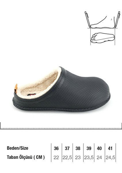 Kışlık Kauçuk Islak Zemine Uygun Ev Bahçe Içi Peluşlu Kadın Terlik fiyatları