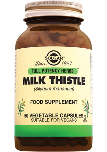 Milk Thistle 50 Kapsül (Milk Tistle)