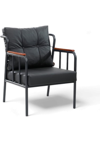 Ofis Metal Deri Koltuk Berjer