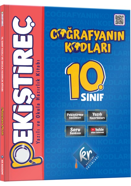 Coğrafyanın Kodları 10. Sınıf Coğrafya Pekiştireç Yazılı ve Okula Hazırlık Kitabı