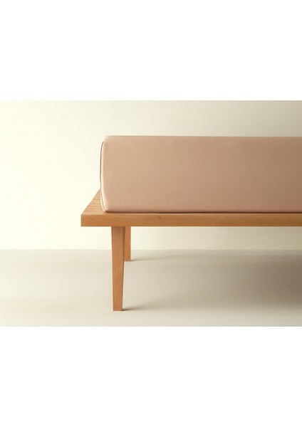 Novella Premium Soft Cotton Tek Kişilik Çarşaf 160X240 cm Bej