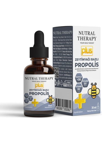 Zeytinyağı Bazlı Propolis Plus D3 K2 (30 Ml)