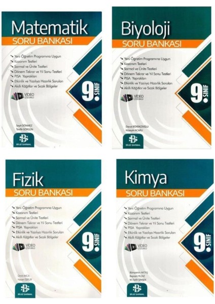 9. Sınıf Fizik Kimya – Biyoloji – Matematik Soru Seti 2025