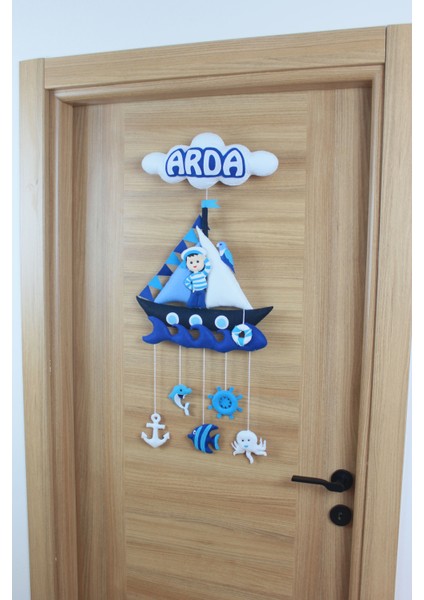 Arda Isimli Denizci Bebek ve Hastane Odası Kapı Süsü