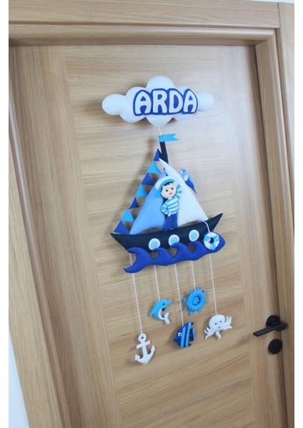 Arda Isimli Denizci Bebek ve Hastane Odası Kapı Süsü