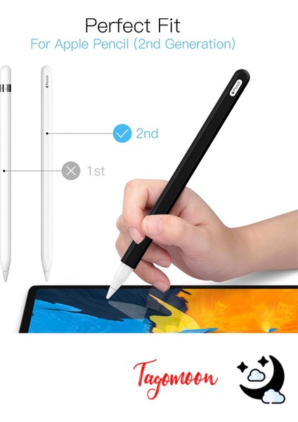 Apple Pencil (2. Nesil) Uyumlu Kılıf Renkli Mat Silikon Koruyucu modelleri