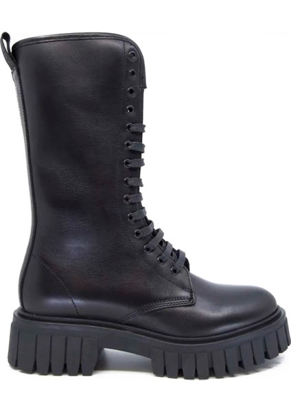 Kadın Bot 86L4 Frau Poncho Boot With Wedge Outsole Nero