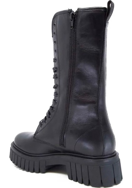 Kadın Bot 86L4 Frau Poncho Boot With Wedge Outsole Nero