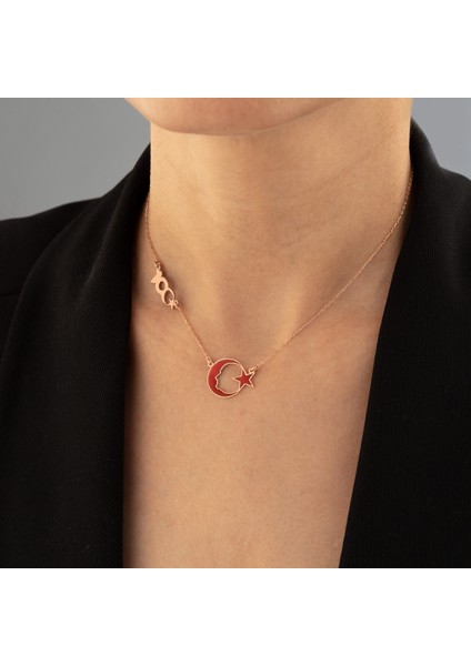 Mineli Ay Yıldız 100.YIL Gümüş Kolye fiyatları